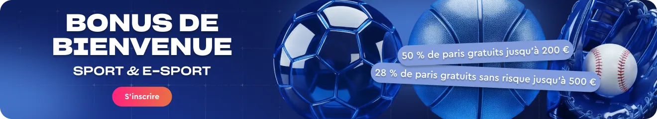 Bonus de bienvenue sport et e-sport